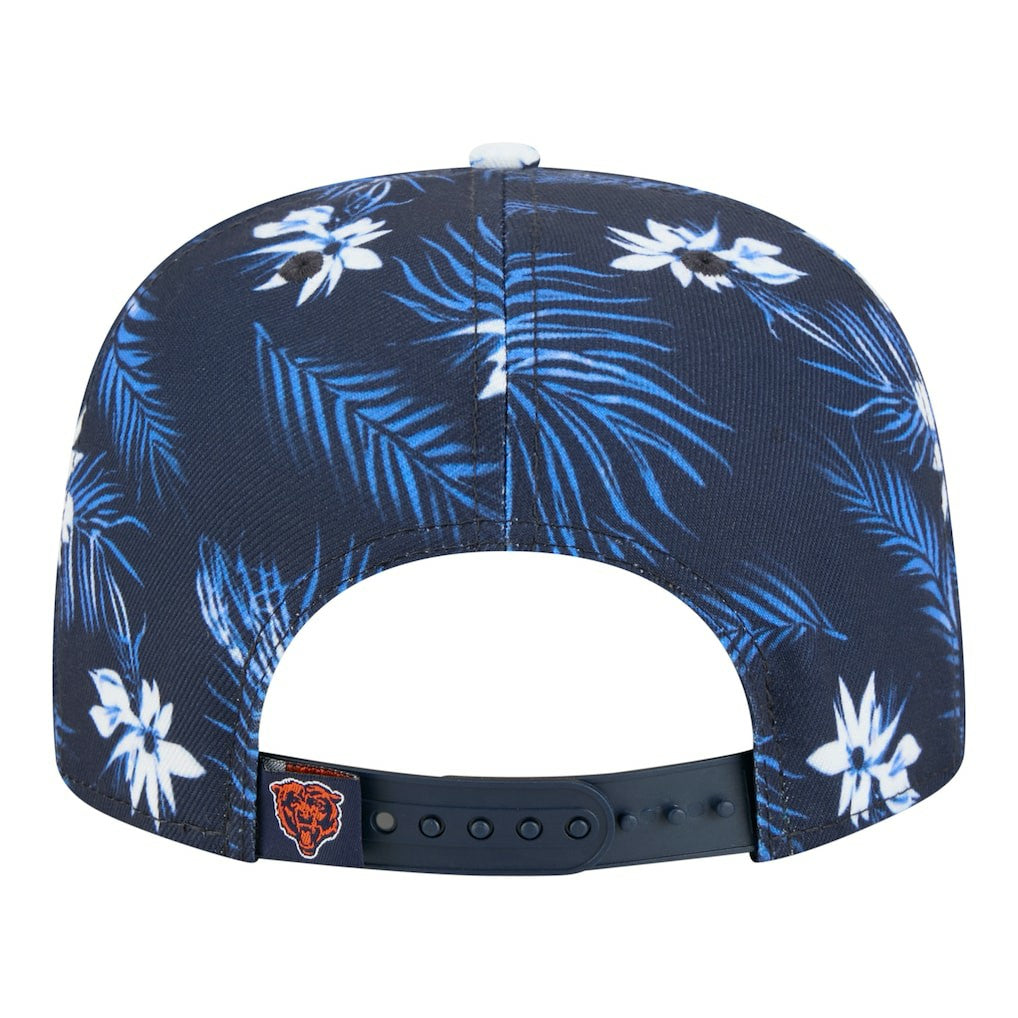 Chicago Bears New Era Palm Print A-Frame 9FIFTY Snapback Hat - Navy for sale