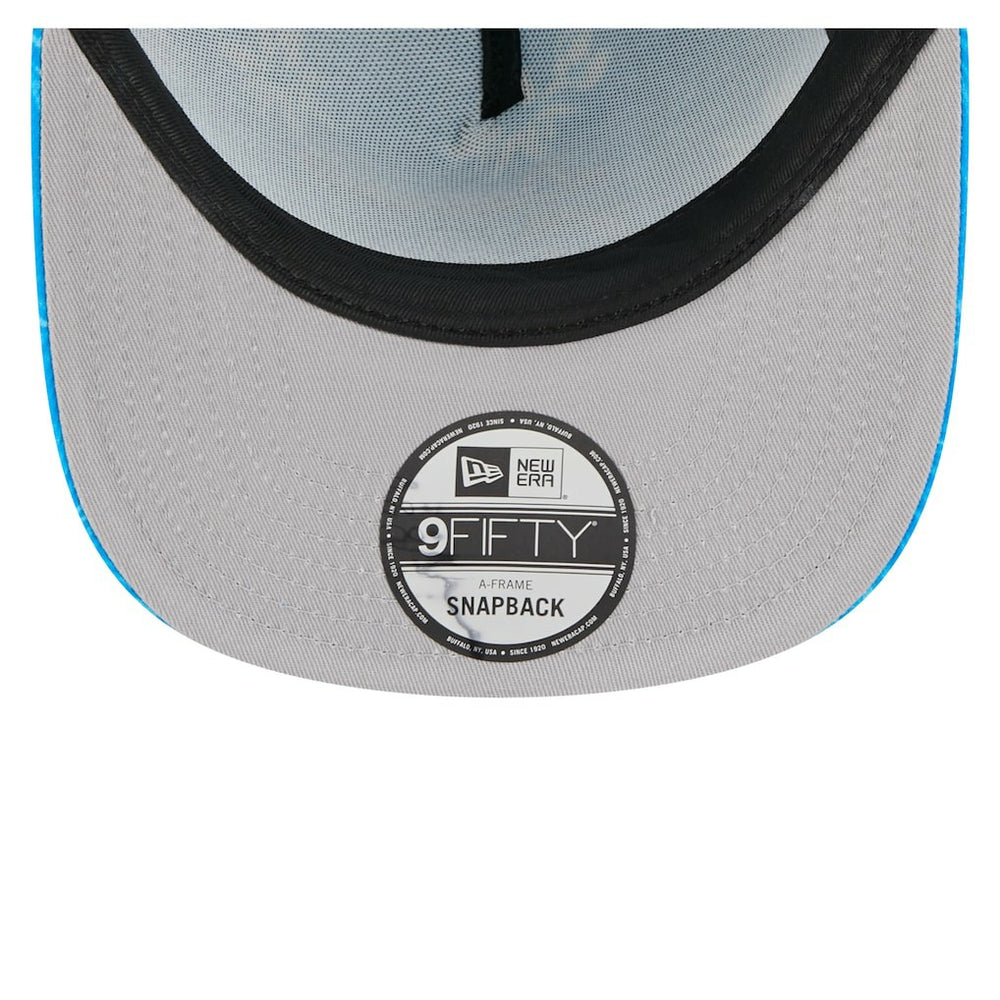 Detroit Lions New Era Palm Print A-Frame 9FIFTY Snapback Hat - Blue discount