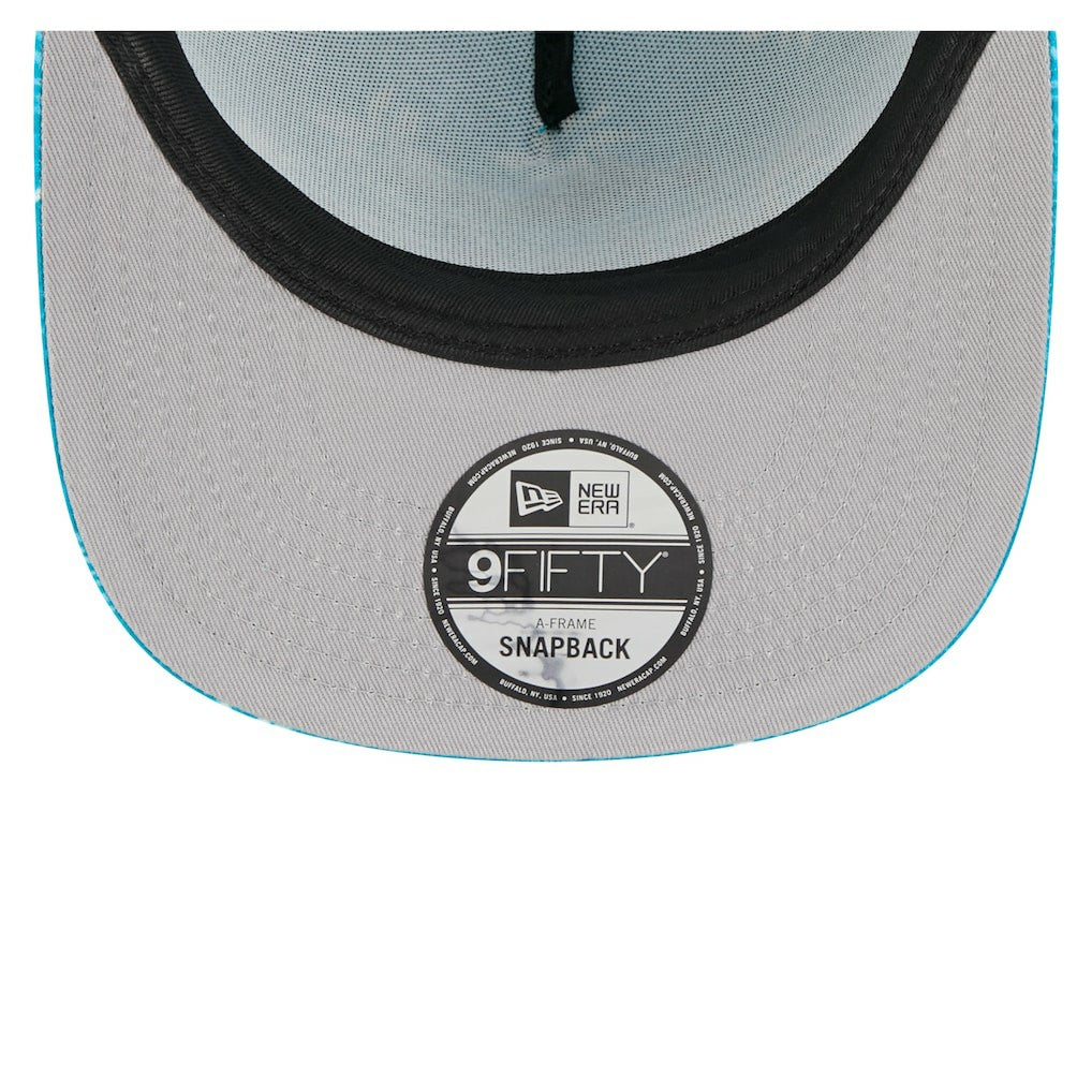 Miami Dolphins New Era Palm Print A-Frame 9FIFTY Snapback Hat - Aqua discount