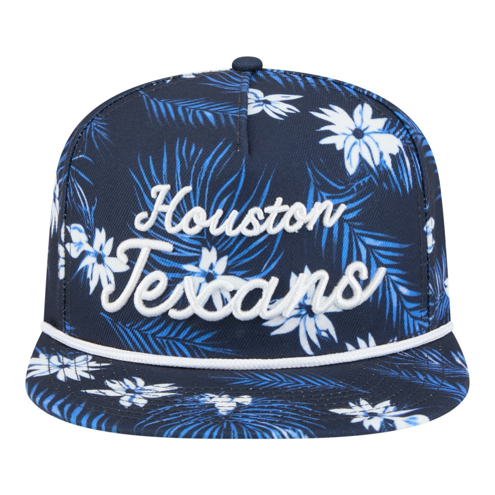 Houston Texans New Era Palm Print A-Frame 9FIFTY Snapback Hat - Navy sale