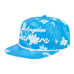Los Angeles Chargers New Era Palm Print A-Frame 9FIFTY Snapback Hat - Powder Blue discount