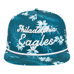 Philadelphia Eagles New Era Palm Print A-Frame 9FIFTY Snapback Hat - Midnight Green for sale