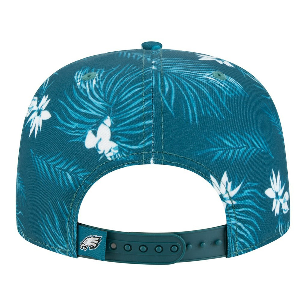Philadelphia Eagles New Era Palm Print A-Frame 9FIFTY Snapback Hat - Midnight Green for sale