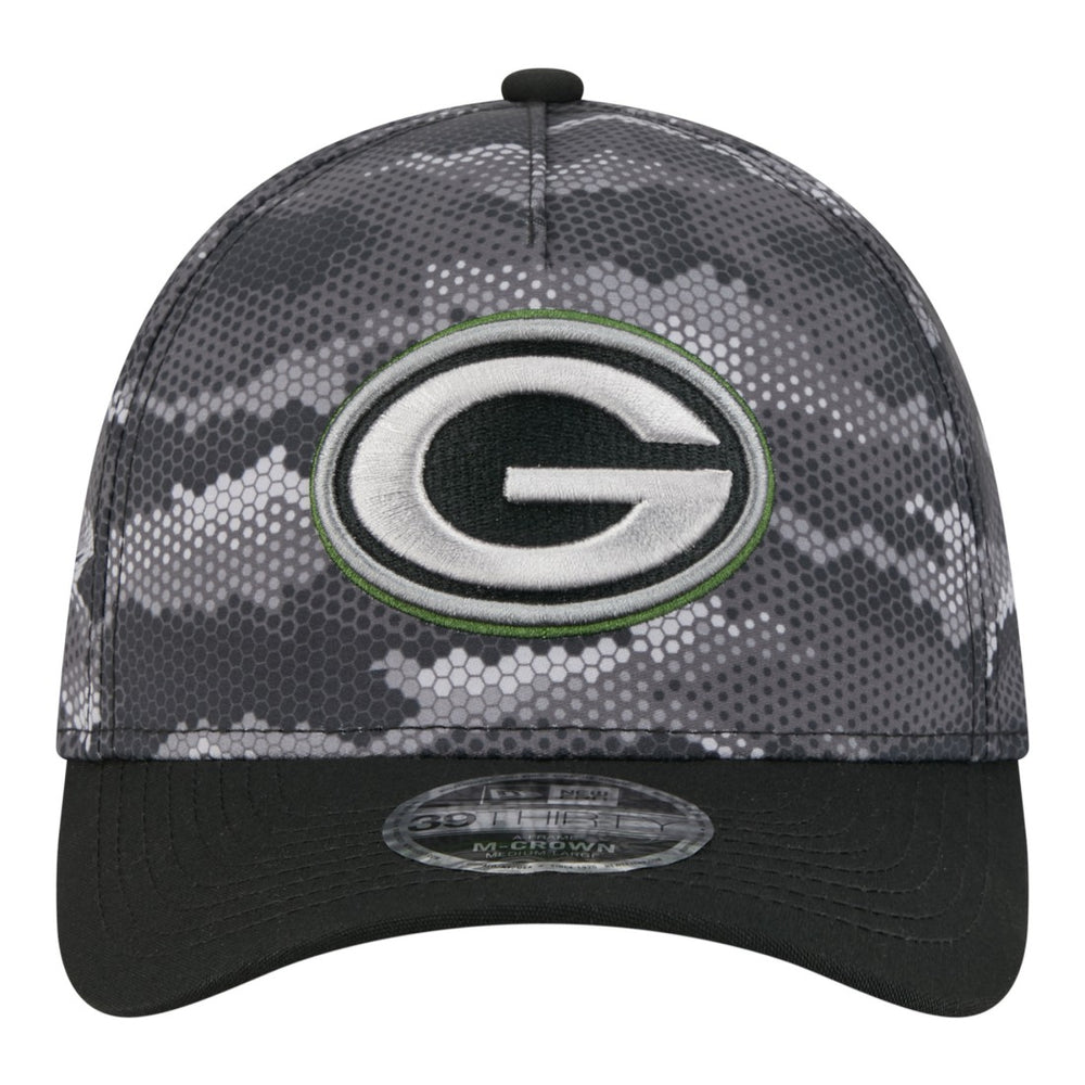 Green Bay Packers New Era Camo A-Frame 39THIRTY Flex Hat - Black outlet