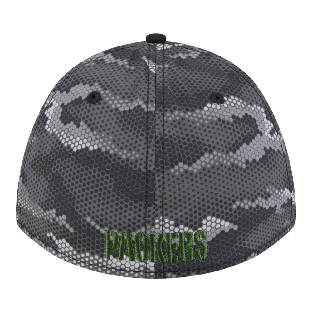 Green Bay Packers New Era Camo A-Frame 39THIRTY Flex Hat - Black outlet