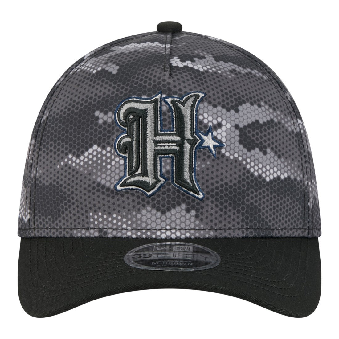 Houston Texans New Era Camo A-Frame 39THIRTY Flex Hat - Black for sale