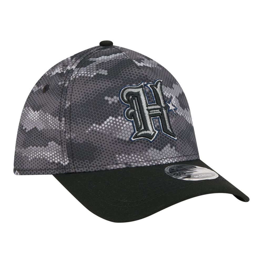 Houston Texans New Era Camo A-Frame 39THIRTY Flex Hat - Black for sale