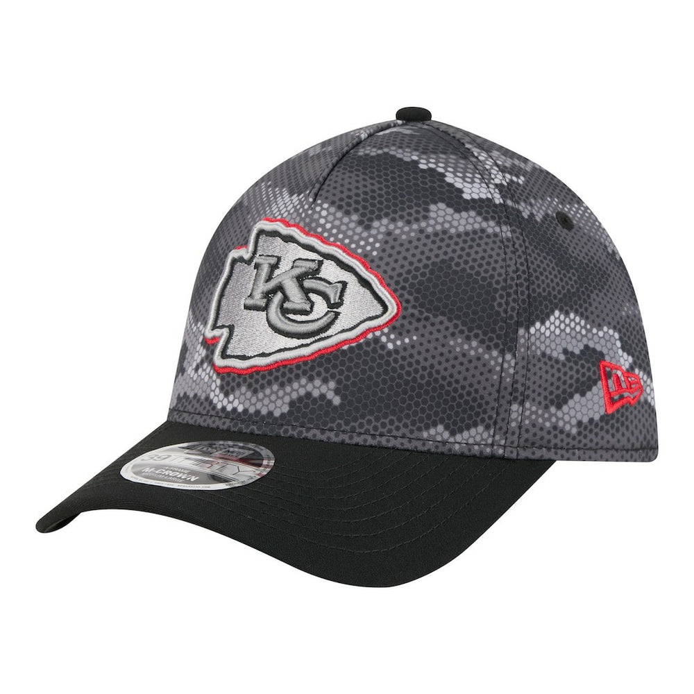 Kansas City Chiefs New Era Camo A-Frame 39THIRTY Flex Hat - Black cheap
