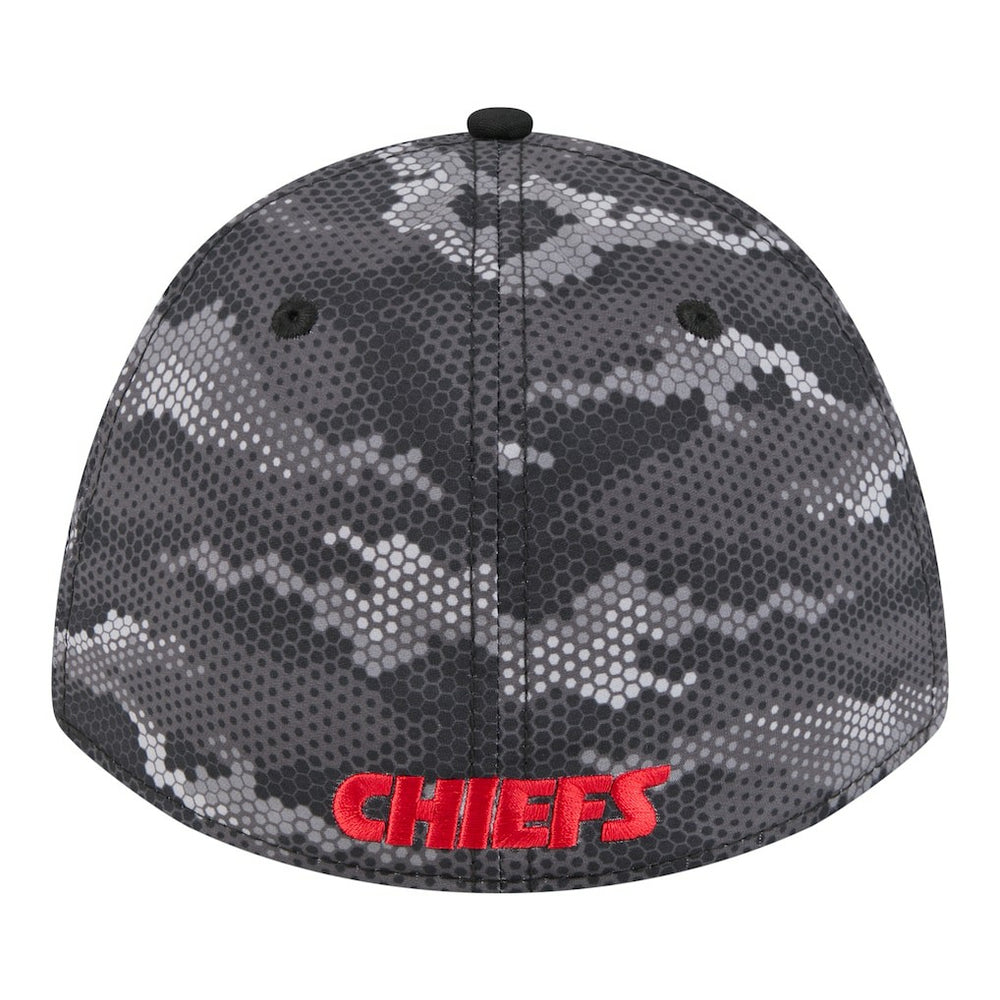 Kansas City Chiefs New Era Camo A-Frame 39THIRTY Flex Hat - Black cheap