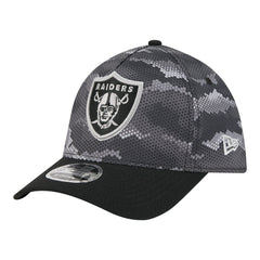 Las Vegas Raiders New Era Camo A-Frame 39THIRTY Flex Hat - Black for sale