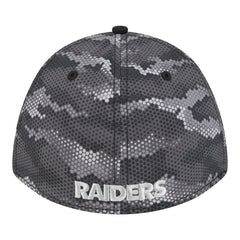 Las Vegas Raiders New Era Camo A-Frame 39THIRTY Flex Hat - Black for sale