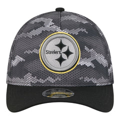 Pittsburgh Steelers New Era Camo A-Frame 39THIRTY Flex Hat - Black sale