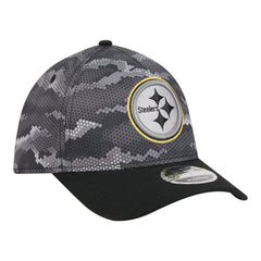 Pittsburgh Steelers New Era Camo A-Frame 39THIRTY Flex Hat - Black sale