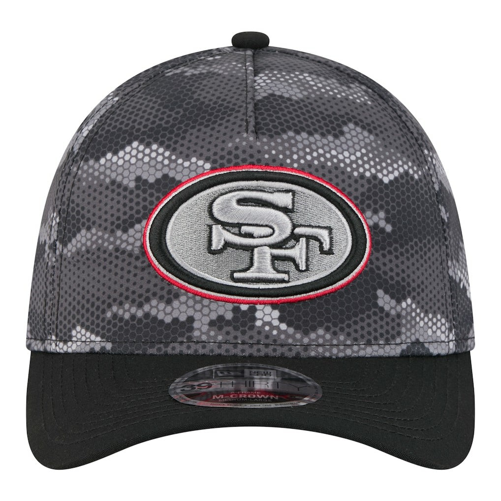 San Francisco 49ers New Era Camo A-Frame 39THIRTY Flex Hat - Black outlet