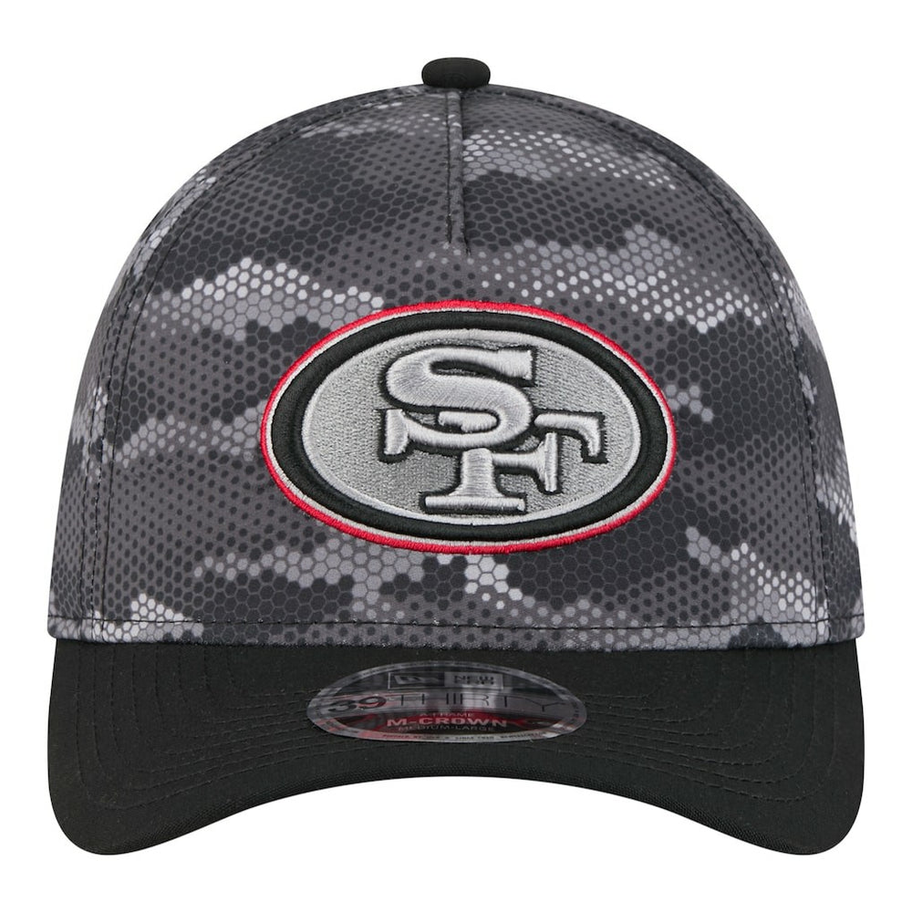 San Francisco 49ers New Era Camo A-Frame 39THIRTY Flex Hat - Black outlet