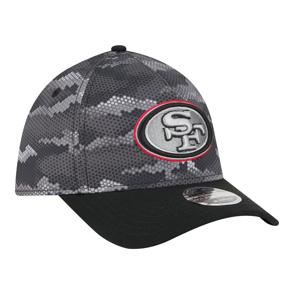 San Francisco 49ers New Era Camo A-Frame 39THIRTY Flex Hat - Black outlet