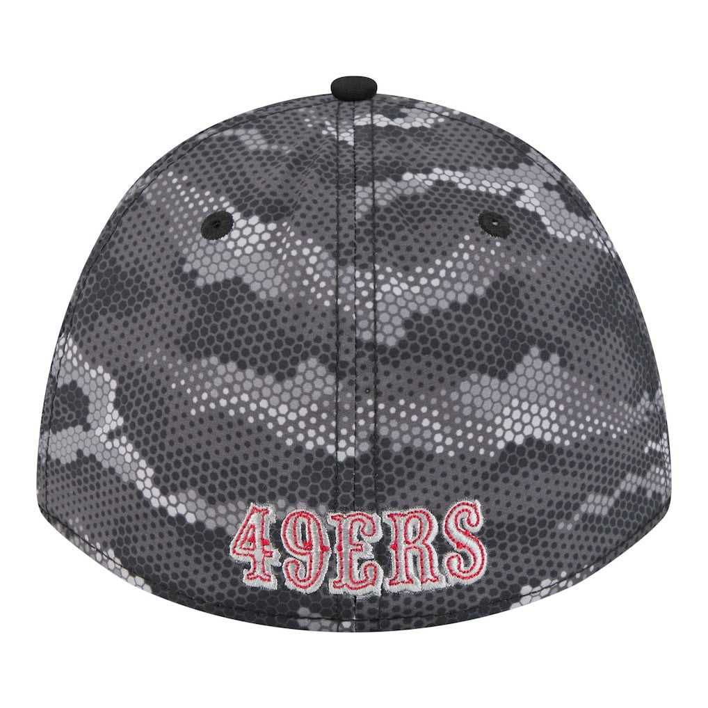 San Francisco 49ers New Era Camo A-Frame 39THIRTY Flex Hat - Black outlet