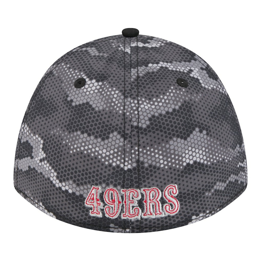 San Francisco 49ers New Era Camo A-Frame 39THIRTY Flex Hat - Black outlet