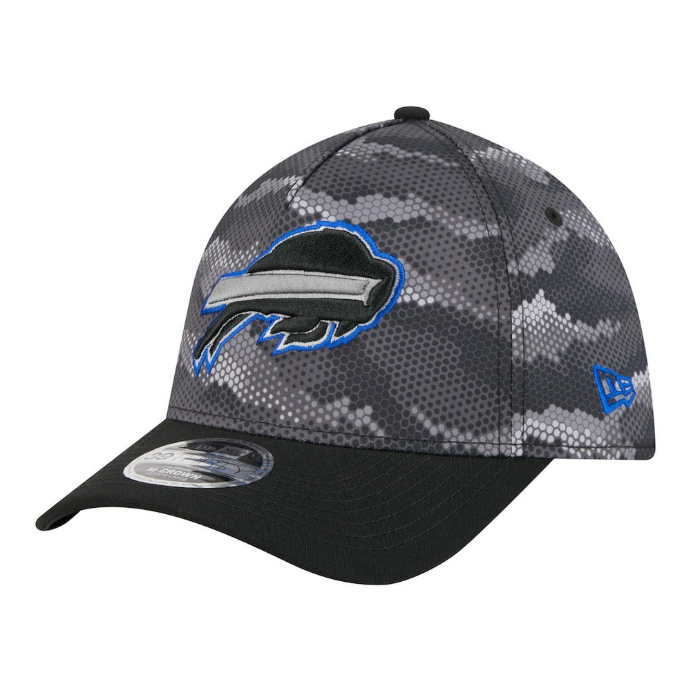 Buffalo Bills New Era Camo A-Frame 39THIRTY Flex Hat - Black for sale