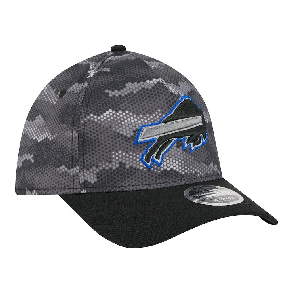 Buffalo Bills New Era Camo A-Frame 39THIRTY Flex Hat - Black for sale