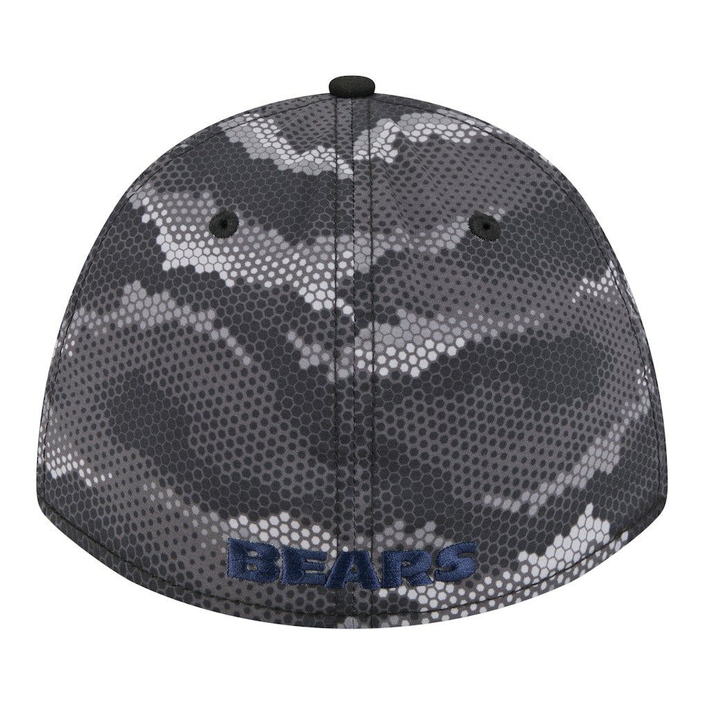 Chicago Bears New Era Camo A-Frame 39THIRTY Flex Hat - Black sale