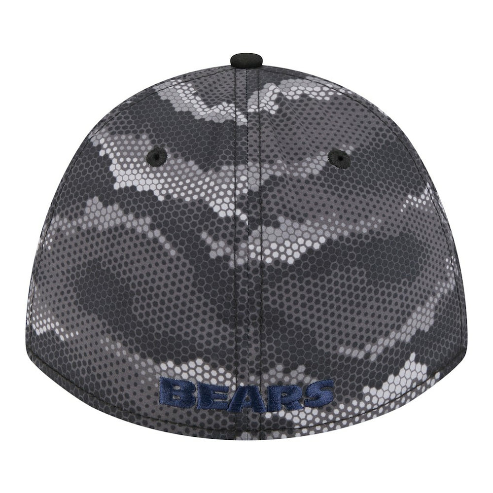 Chicago Bears New Era Camo A-Frame 39THIRTY Flex Hat - Black sale