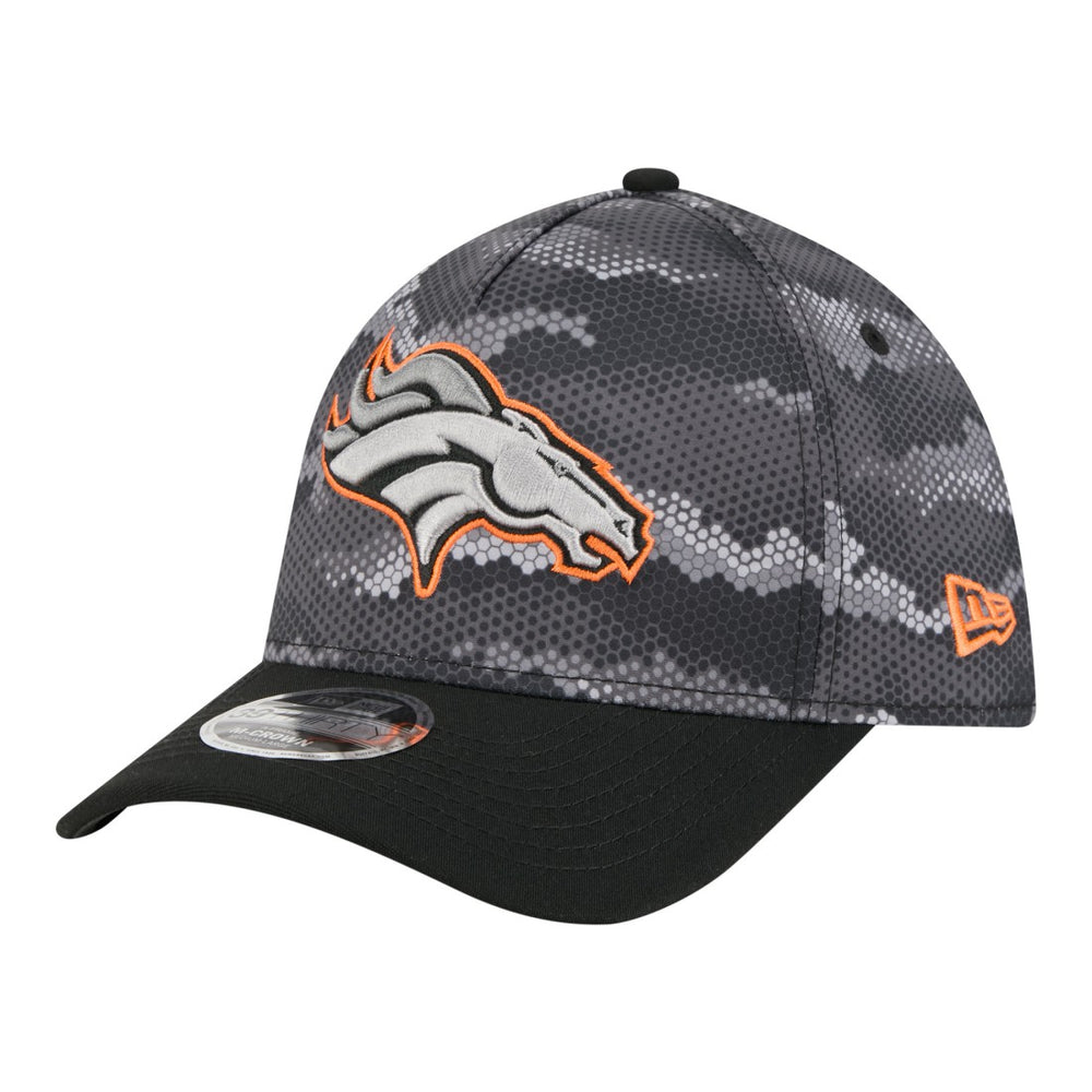 Denver Broncos New Era Camo A-Frame 39THIRTY Flex Hat - Black sale