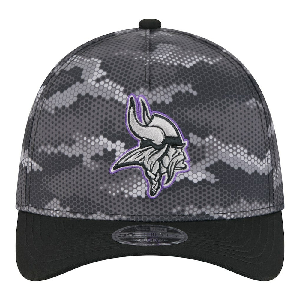 Minnesota Vikings New Era Camo A-Frame 39THIRTY Flex Hat - Black outlet