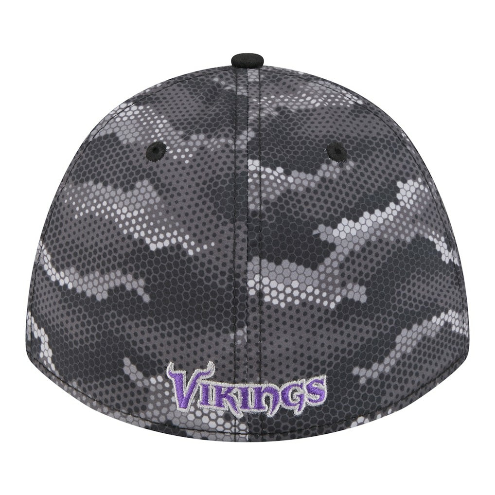 Minnesota Vikings New Era Camo A-Frame 39THIRTY Flex Hat - Black outlet