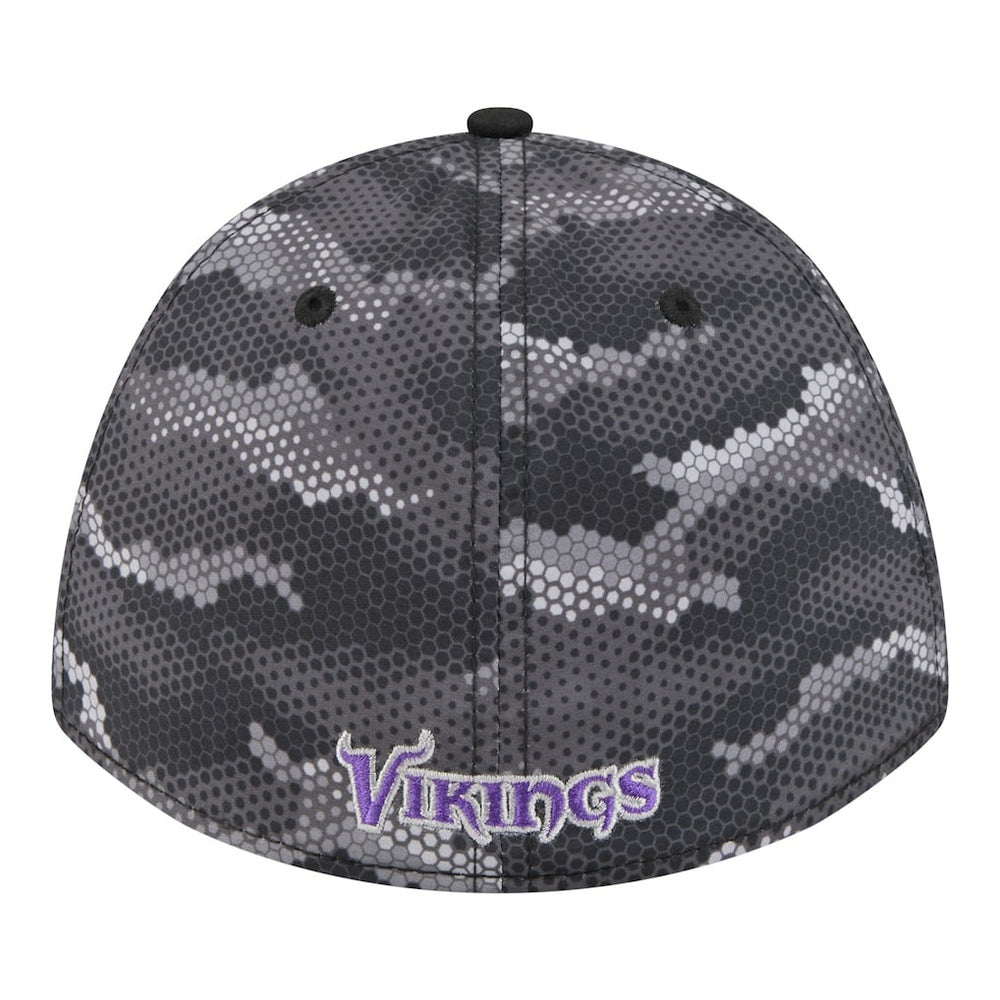Minnesota Vikings New Era Camo A-Frame 39THIRTY Flex Hat - Black outlet