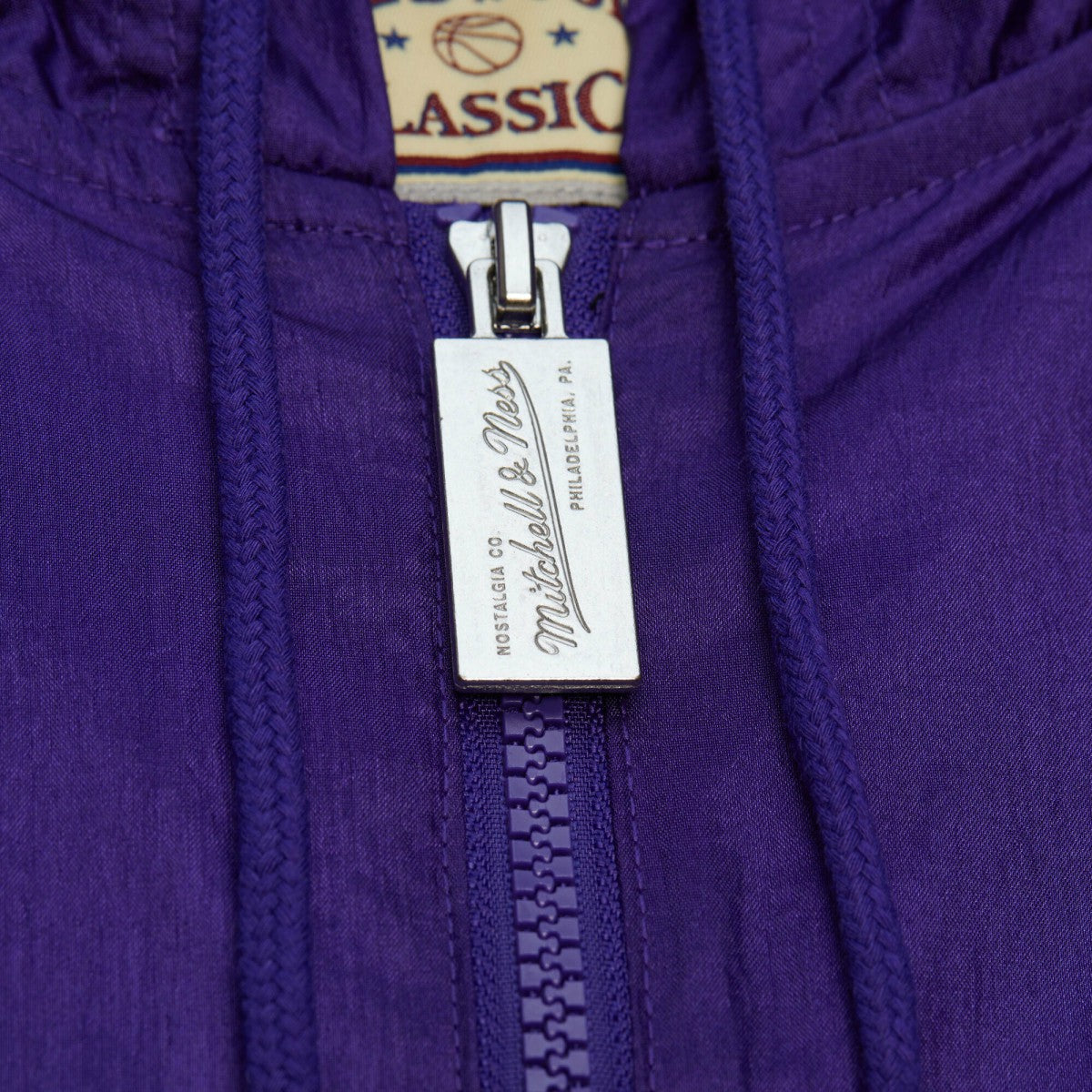 Milwaukee Bucks Playmaker Full-Zip Hooded Windbreaker Jacket - Purple | Mitchell & Ness discount
