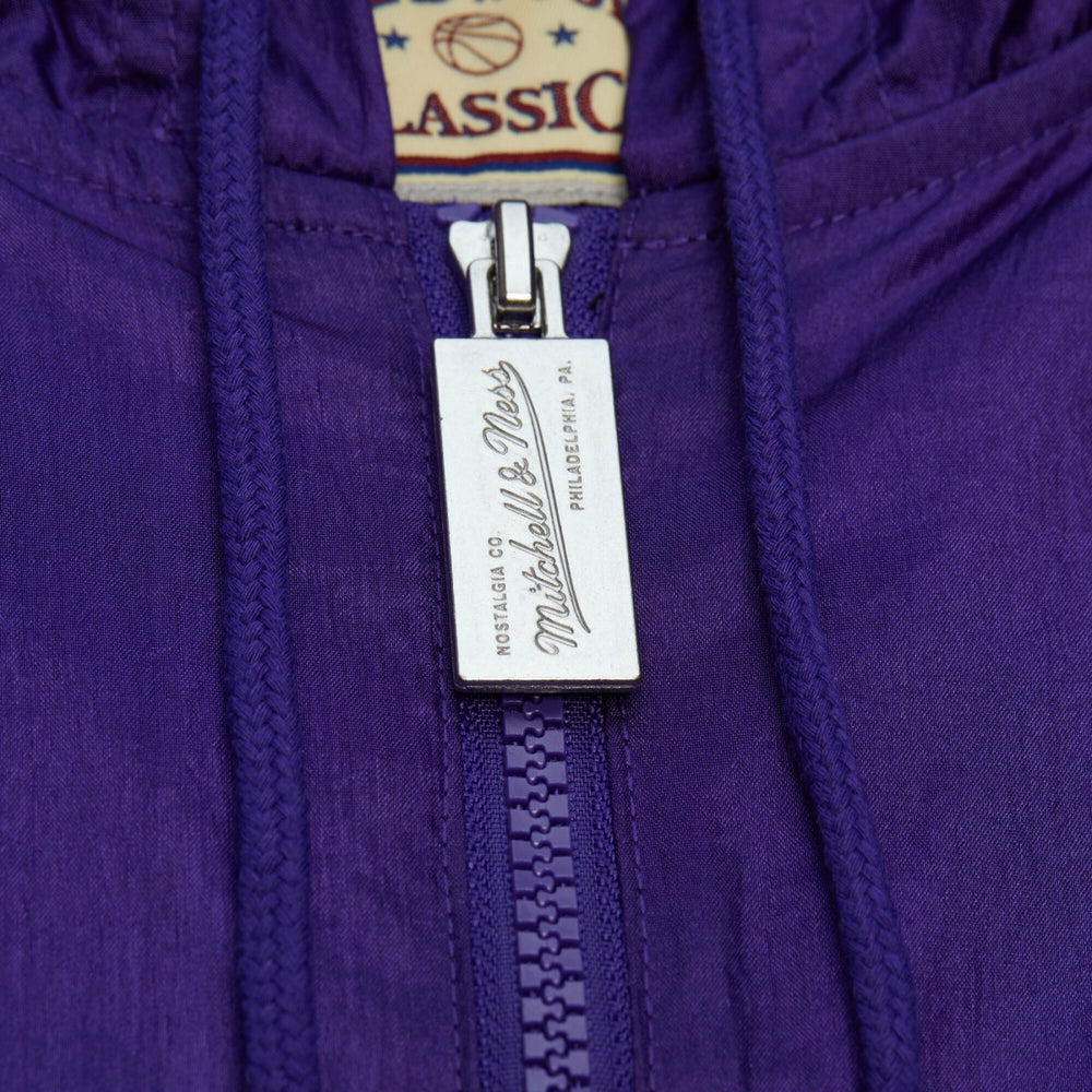 Milwaukee Bucks Playmaker Full-Zip Hooded Windbreaker Jacket - Purple | Mitchell & Ness discount