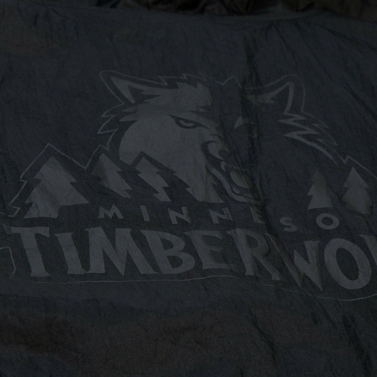 Minnesota Timberwolves Playmaker Full-Zip Hooded Windbreaker Jacket - Black | Mitchell & Ness cheap