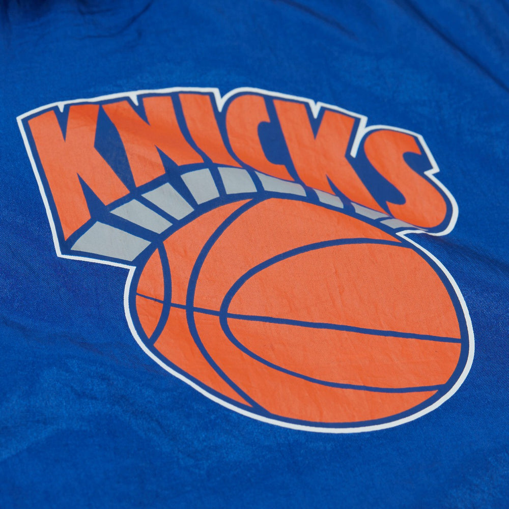New York Knicks Playmaker Full-Zip Hooded Windbreaker Jacket - Blue | Mitchell & Ness cheap