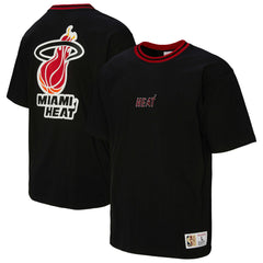 Miami Heat Unisex Playmaker Vintage Logo T-Shirt - Black | Mitchell & Ness for sale