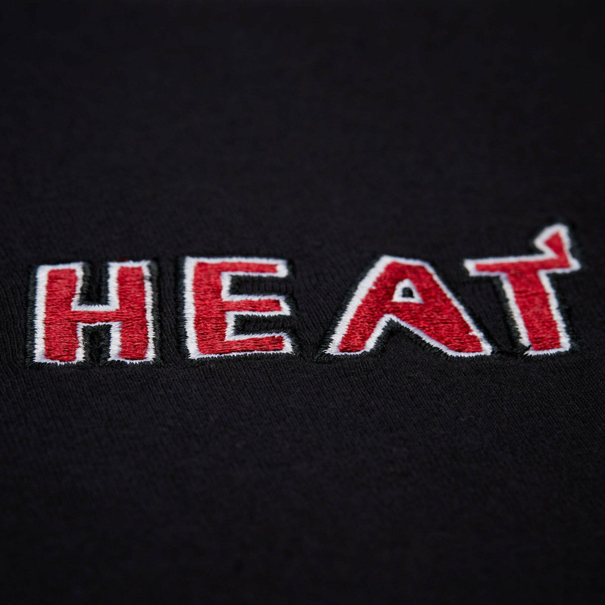 Miami Heat Unisex Playmaker Vintage Logo T-Shirt - Black | Mitchell & Ness for sale