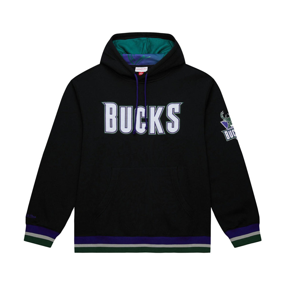 Milwaukee Bucks Unisex Vintage Heavyweight Hoodie - Black | Mitchell & Ness cheap