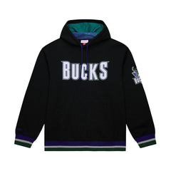 Milwaukee Bucks Unisex Vintage Heavyweight Hoodie - Black | Mitchell & Ness cheap