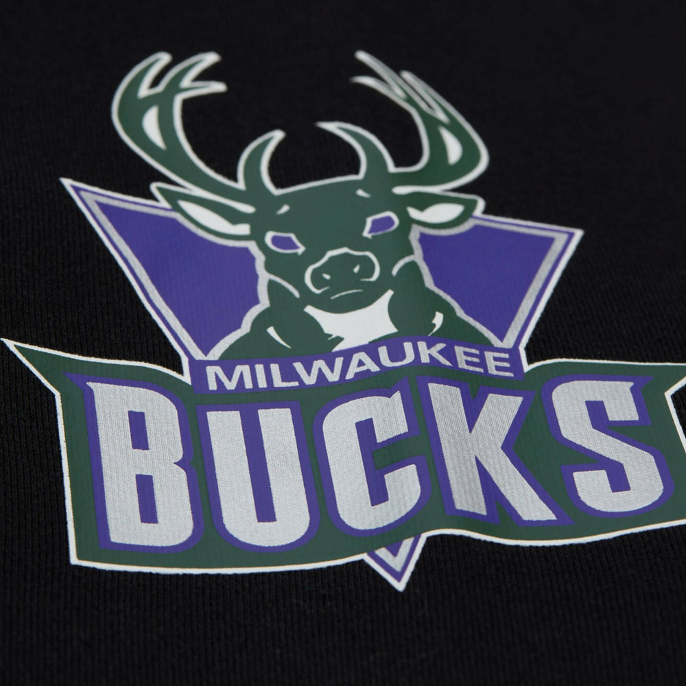 Milwaukee Bucks Unisex Vintage Heavyweight Hoodie - Black | Mitchell & Ness cheap