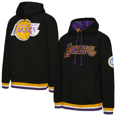 Los Angeles Lakers Unisex Vintage Heavyweight Hoodie - Black | Mitchell & Ness online