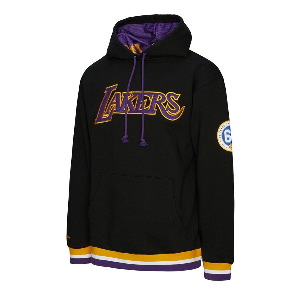 Los Angeles Lakers Unisex Vintage Heavyweight Hoodie - Black | Mitchell & Ness online