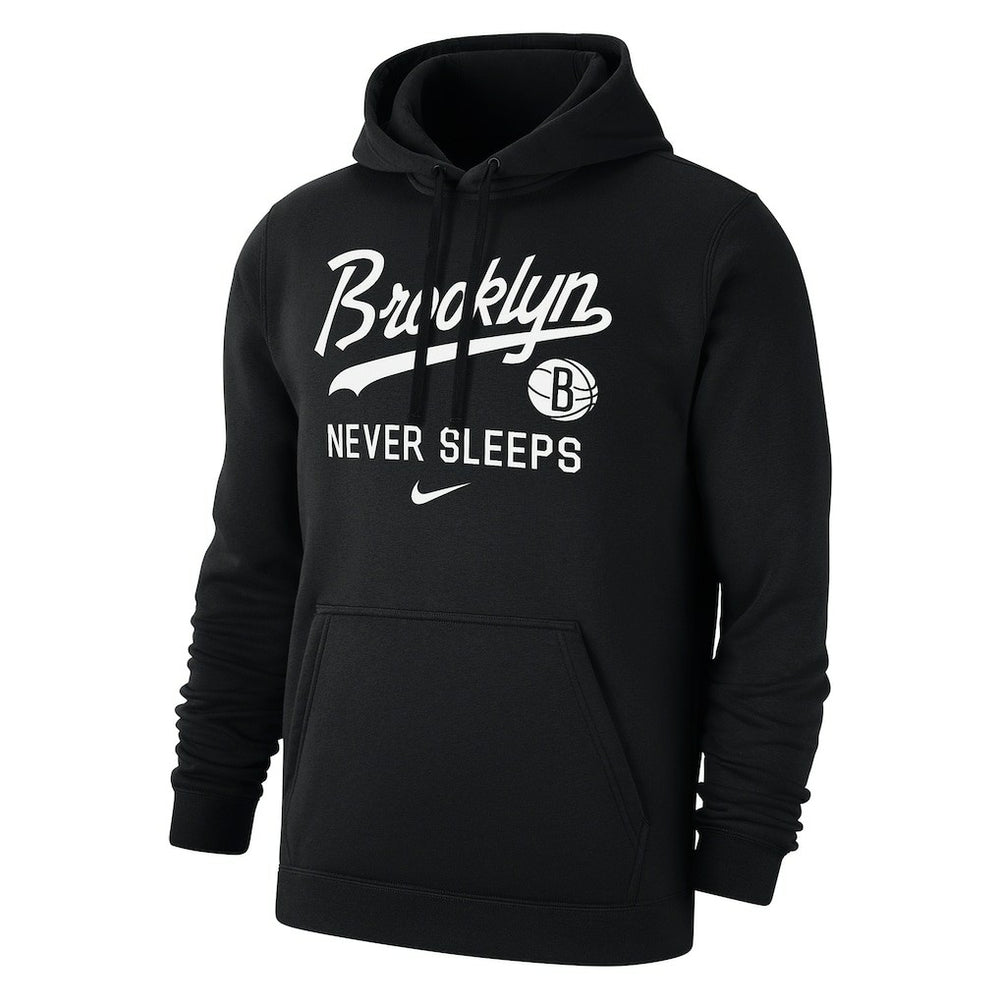 Brooklyn Nets Brooklyn Never Sleeps Club Hoodie - Black | Nike on sale