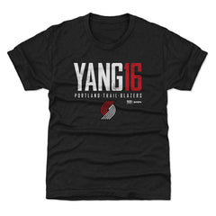 Yang Hansen Portland Trail Blazers 500 Level Youth Elite Name & Number T-Shirt - Black sale