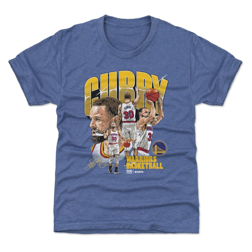 Stephen Curry Golden State Warriors 500 Level Youth Collage T-Shirt - Royal discount