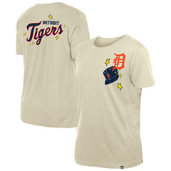 Detroit Tigers Women's Stars & Cap T-Shirt - Cream | New Era
