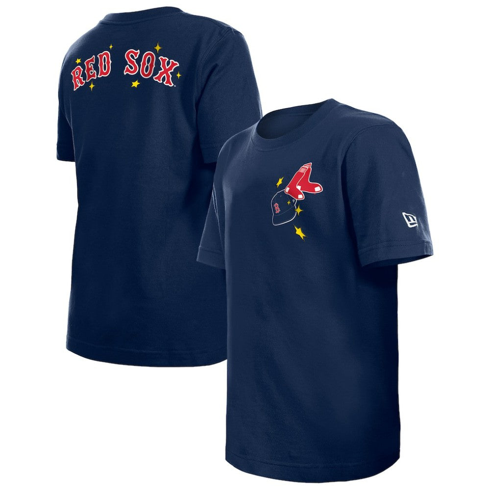 Boston Red Sox Youth Stars & Cap T-Shirt - Navy | New Era