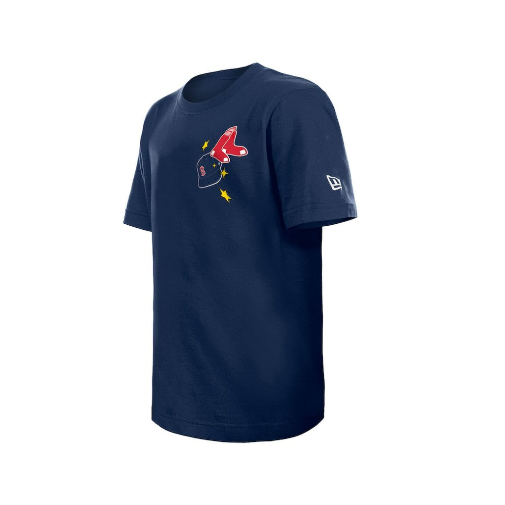 Boston Red Sox Youth Stars & Cap T-Shirt - Navy | New Era