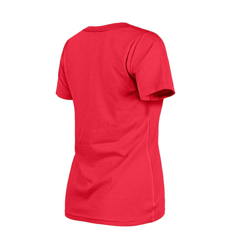 Philadelphia Phillies Women's Little Miss 2 V-Neck T-Shirt - Red | New Era