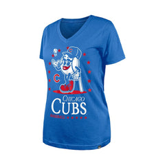 Chicago Cubs Women's Little Miss 2 V-Neck T-Shirt - Royal | New Era