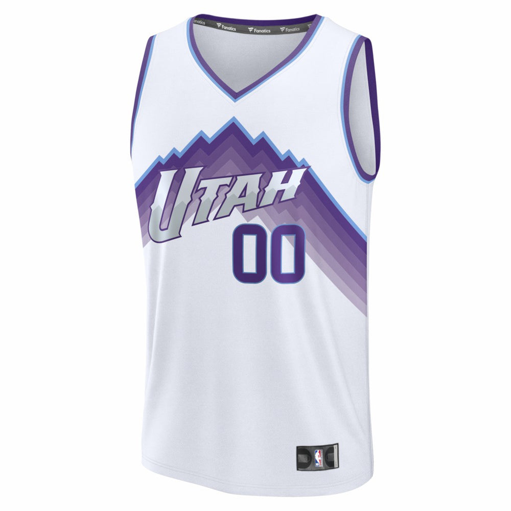 Utah Jazz Fast Break Replica Custom Jersey - White - Association Edition | Fanatics on sale